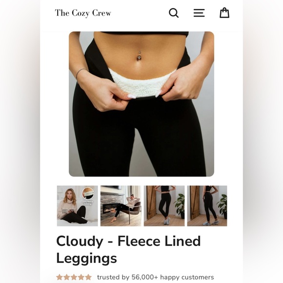 The Cozy Crew Fleece Leggings - Picture 2 of 13